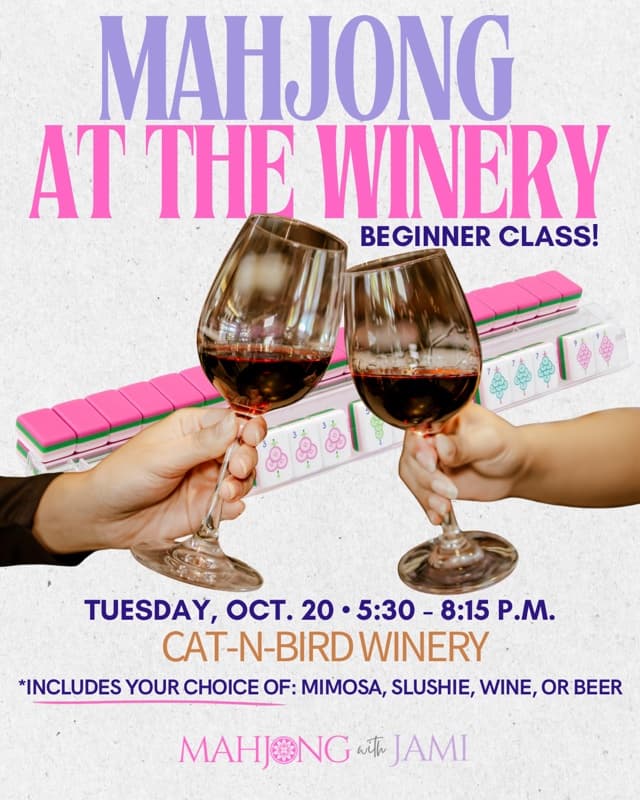 Mahjong 101 Class at Cat-N-Bird Winery