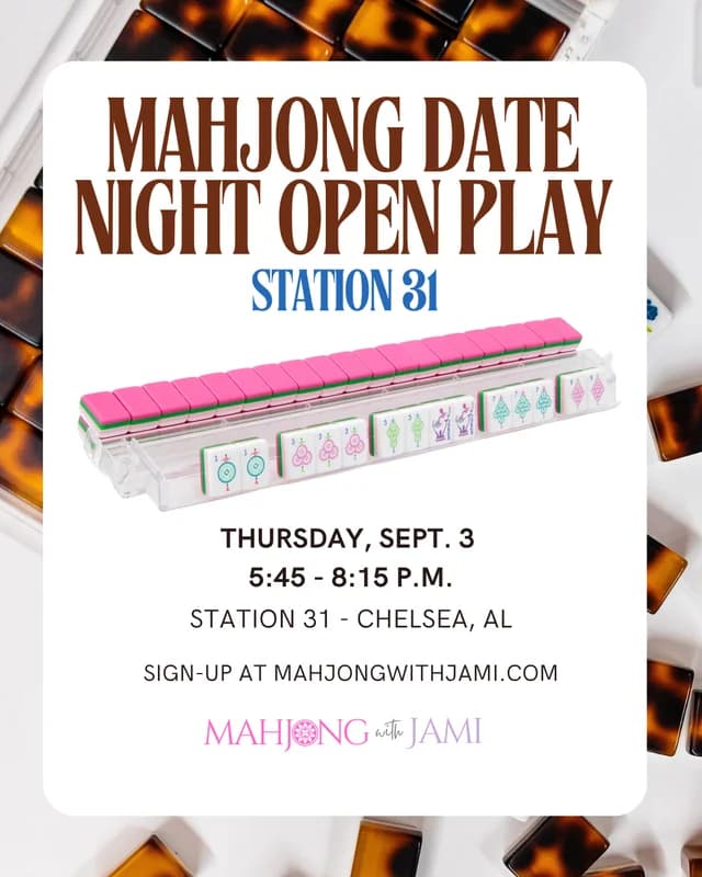 Mahjong Date Night - Station 31 - Co-Ed Open Play